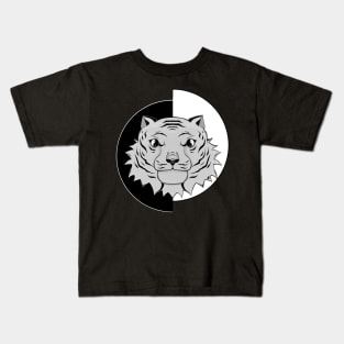Yin Yang Tiger Kids T-Shirt